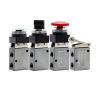 1/4" 2Position 3 Way Pneumatic Mechanical Valve 05 06 06A 07 Air Hand Manual Control Valve NWPNLXEA(JM-06A)