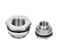 1/4" 3/8" 1/2" 3/4" 1" 1-1/4" 1-1/2" 2" Water Tank Connector Male Pipe Single Loose Key Swivel Fittings Nut Jointer with Gasket 1pcs(316 stainless steel,2") Plumbing Fittings