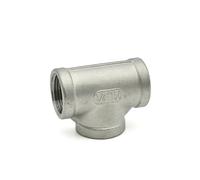 1/4 "3/8" 1/2 "3/4" 1 "1-1/4" 2 "BSP 304 coude en acier inoxydable mâle femelle Y té Y Angle té T capuchon 3 voies fileté bout à bout adaptateur raccords de tuyauterie(Female T Tee 1-1/4")