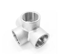 1/4" 3/8" 1/2" 3/4" 1" 1.25" 1.5" 2" BSPT Female 4 Ways Corner Cross 304 Stainless Steel Pipe Fitting Connector Water Gas(3l4 BSP)