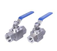 1/4" 3/8" 1/2" 3/4" 1" BSPP NPT Female 304 Stainless Steel Shut Off Ball Valve High Pressure 320 Bar Water Gas Oil(1/2",NPT Female)