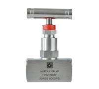 1/4" 3/8" 1/2" BSP NPT Female High Pressure Stainless Steel 304 Shut Off Needle Globe Valve J13-320P Crane Flow Control(1/4",BSP)