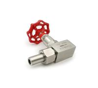 1/4" 3/8" 1/2" vanne à pointeau femelle en acier inoxydable J21W-160P a soudé le robinet à soupape(3/8",OD 18mm)
