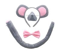 1/4/5 Ensemble D'accessoires De Costume Souris Oreilles Bandeau Nœud Museau Gants Queue Kit D'accessoires Tutu Costumes Pour Costume Cosplay Animal Requin