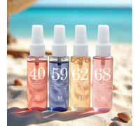 1/4/5 pièces Coffret de brume parfumée série brésilienne, parfum de longue durée, édition limitée, composé d'huiles essentielles naturelles mélangées avec des notes de pivoine, rose, fraise, pêche, or