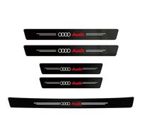 1/4/5 Pièces Seuil De Porte De Voiture Plaque De Protection Décor Autocollants En Fiber De Carbone Pour Audi A2 B7 B6 C8 Tt Sline A3 8l 8p A4 A5 B9 B8 A6 A7 A8 C9 A1-5pcs