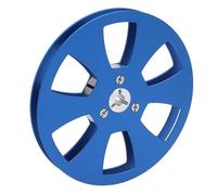 1/4 5in Bouette de Bande Vide Remplacement, Alliage d'aluminium Résistant à l'érosion Roule Sonore Ouvrir la Bande de Son Vide Installation Facile pour Nagra Reel to Reel (Blue)