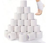 1/4/6/12 rouleaux de bandage élastique blanc auto-adhésif, tissu respirant et flexible, bandage cohésif non tissé Blanc - 4 pièces,Blanc - 1 pièce,Blanc - 12 pièces,Blanc - 6 piècesNon-tissé