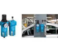 HAZET Unité d'entretien 9070-4 – lubrificateur, filtre réducteur, manomètre, raccord 1/4"