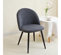 1/4/6 pièces Housses de chaise de salle à manger jacquard à motif feuilles, couleur unie, extensible à dossier bas, housse de chaise à bec de canard, couvre-siège doux et matelassé pour la maison et l