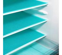 1/4/8 pièces de revêtements et tapis de réfrigérateur lavables, tapis de réfrigérateur imperméables et antitaches, revêtements de réfrigérateur pour étagères, couvre-plateaux pour étagères en verre de