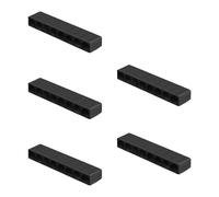 1/4 Boîtier d'accessoires de pilote 6,35 mm Embout Carte mémoire Tournevis à tige hexagonale Étui souple pour une identification facile Support de tournevis portable