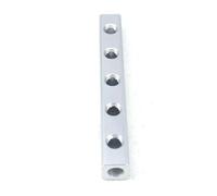 1/4" BSP 20 * 20mm 5 Way 8 Port Pneumatic Solid Aluminum Quick Connector Manifold Block Splitter Hose Socket Base