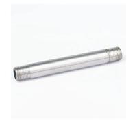 1/4" BSP Equal Male Thread Length 100mm Barrel Nipple 304 Stainless Pipe Fitting Connector