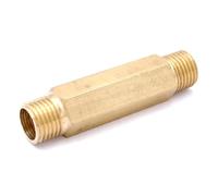 1/4" BSP Male Equal Length 60mm Hex Brass Pipe Fitting Connector Coupler