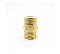 1/4" BSP Male Thread Brass Pipe Fitting Hex Nipple Coupler Connector Adapter For Water Fuel Gas Length 20.8mm