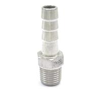 1/4" BSP Male x 10mm Hose Barbed 304 Stainless Steel Pipe Fitting Hose tail Connector