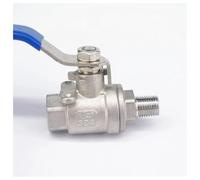 1/4" BSPT Female to Male 304 Stainless Steel 2-Piece Type Ball Valve Full Port water steam 2.5Mpa
