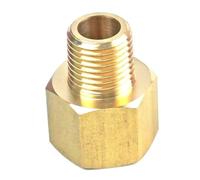 1/4" BSPT Male x 3/8" NPT Female Brass Pipe Fitting Connector For Pressure Gauge Air Gas Fuel Water Pressure 229 PSI Plumbing Fittings