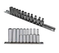 1/4"Dr Douille BA peu profondes et profondes d'écoute 0BA - 10BA 20pc sur rails