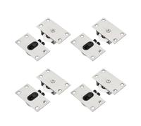 1/4 ensemble poulie de porte garde-robe coulissante rail haut en bas came coulissant roue suspension armoire acier inoxydable(4 set)