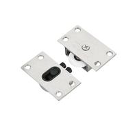 1/4 ensemble poulie de porte garde-robe coulissante rail haut en bas came coulissant roue suspension armoire acier inoxydable(1 set)