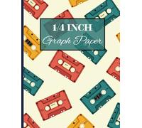 1/4 inch graph paper: graph paper 1/4 inch grid,1/4 inch graph paper bulk,graph paper notebook 1/4 inch squares,math graph paper for kids,4 squares per inch graph paper,120 pages.