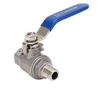 1/4 Inch NPT Ball Valve | Stainless Steel 304 Female Male Thread | 1000 WOG Rating for Water/Oil/Gas | Oxidation Tolerant & Secure Closure