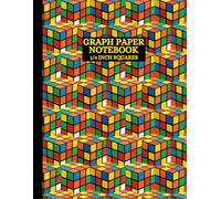 1/4 Inch Squares Graph Paper Notebook: 4x4 Quad Ruled, 4 Per Inch Grid for Math, Science, Engineering, Geometry, Algebra, Labs, Drawing, School & STEM Students - Colorful Puzzle Cube Cover.