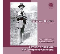 ブラームス : 交響曲 第1番&第4番 (Johannes Brahms : Symphony No.1 | Symphony No.4 / Arturo Toscanini | NBC Symphony Orchestra) [国内プレス] [日本語帯・解説付]