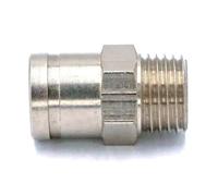 1/4" Male to Fit Tube O/D 8mm Pneumatic Nickel Brass Push In Connector Union Quick Release Air Fitting Plumbing