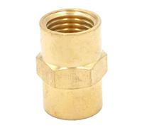 1/4" NPT Female Hex Nipple Reducer Brass Pipe Fitting Connector Adapter Water Gas Oil Fuel Max Pressure 1000 PSI