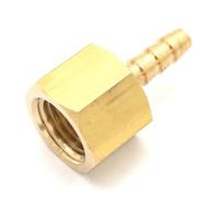 1/4" NPT Female x 3/16" Hose Barb Tail Brass Fuel Fitting Connector Adapter