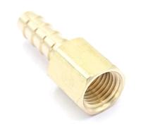 1/4" NPT Female x 5/16" Hose Barb Tail Brass Fuel Fitting Connector Adapter