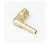 1/4" NPT Male x 1/4" Hose Barb Tail Elbow Brass Fuel Fitting Connector Adapter