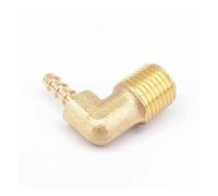 1/4" NPT Male x 3/16" Hose Barb Tail Elbow Brass Fuel Fitting Connector Adapter