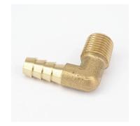 1/4" NPT Male x 5/16" Hose Barb Tail Elbow Brass Fuel Fitting Connector Adapter