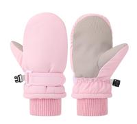 1/4 Paires Moufle Enfant 3 Ans Gants de ski imperméables Moufle Enfants Gants Chaud Hiver Moufles Coupe-Vent Respirant Snowboard pour Vélo Équitation Patinage Garçons Filles 1-12 Ans