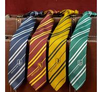 1/4 pièces Cravate Harry Potter officielle sous licence, 8 cm, rayée tricoté, style britannique universitaire, pour Gryffondor, Serpentard, Serdaigle, Poufsouffle, accessoires de film, décoration de c