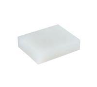 1-4 pièces Épaisseur 1-50mm caoutchouc silicone blanc rectangulaire rondelles d’amortissement des vibrations pour machinerie, meubles, automobile et équipements électroniques, 100x50x20mm(4pcs)