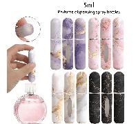1/4 pièces Flacon de parfum à motif marbre, flacon de parfum réutilisable sous-rempli, mini flacon cosmétique, parfum, outil d'emballage pour la rosée pure. Plusieurs couleurs au choix. Cadeaux d'anni