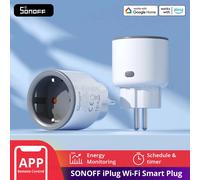 1-4 pièces SONOFF S60 EU 16A iPlug Wi-Fi prise intelligente Protection contre les surcharges scène intelligente télécommande via eWeLink Alexa Google IFTTT