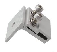 1/4 pince de couture debout en aluminium pour montage de panneau solaire, système de rayonnage PV de toit, pré-assemblée avec vis et rondelles en acier inoxydable, pour montage de panneau solaire (1