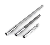 1/4 pouce Porte embout magnetique, 3Pcs Tige d'Extension Magnétique, Extensions de foret adaptateur de douille à tige hexagonale douille de foret à adaptateur de forage porte-embout magnétique