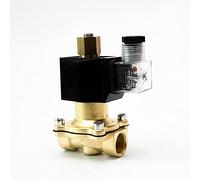1/4 quot; 1/2 quot; 3/4 quot; 1 quot; 2quot; Vanne d'eau électrique en laiton normalement ouverte 220VAC 24VDC 12VDC 24VAC 110VAC électrovanne normalement ouverte 1 pièces(220vac 12vdc,1.5 Inch)