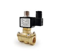 1/4 quot; 3/8 quot; 1/2 quot; 3/4 quot; 1 quot; Électrovanne électrique en laiton normalement ouverte N/O DN15, vanne pneumatique 12V 24V 220V 110V for eau et huile, 1 pièce(DC12V,DN8)