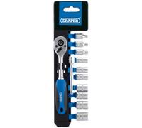 1/4" SOCKET+RATCHET SET P/RACK (12PC); 16369 (DRAPER TOOLS) Qté X 1