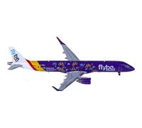 1/400 Échelle pour Flybe Embraer ERJ-190-200LR G-FBEJ Airlines Avion Métal Aviacion Avion Modèle Jouets