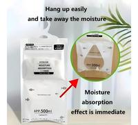 1-40PCS/SET Sac absorbeur d'humidité suspendu, déshumidificateur de placard sans odeur 500ml, dessiccant avec collecte d'eau visible pour armoire et salle de bain 50 g/paquetChlorure de calcium