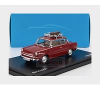 ABREX 1/43 SKODA 1100 MBX 1969 BORDEAUX MODÈLE STATIQUE DIECAST